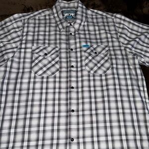 Dixxon Vagabond Bamboo Black and White Checkered Men's Shirt